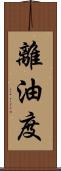 離油度 Scroll