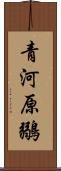 青河原鶸 Scroll