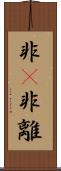 非卽非離 Scroll