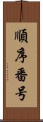 順序番号 Scroll