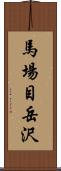 馬場目岳沢 Scroll