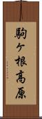 駒ヶ根高原 Scroll