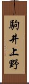駒井上野 Scroll