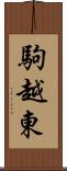 駒越東 Scroll