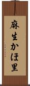 麻生かほ里 Scroll