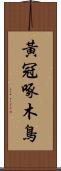 黃冠啄木鳥 Scroll