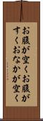 お腹が空く Scroll