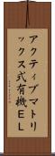 アクティブマトリックス式有機ＥＬ Scroll