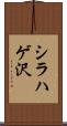 シラハゲ沢 Scroll