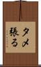 タメ張る Scroll