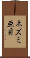 ネズミ亜目 Scroll