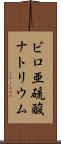 ピロ亜硫酸ナトリウム Scroll