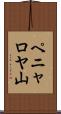 ペニャロヤ山 Scroll
