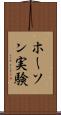 ホーソン実験 Scroll