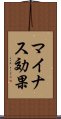 マイナス効果 Scroll
