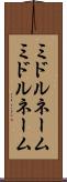 ミドルネーム Scroll