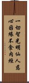 一切智光明仙人慈心因緣不食肉經 Scroll