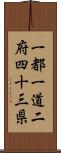 一都一道二府四十三県 Scroll