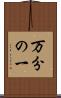 万分の一 Scroll