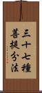 三十七種菩提分法 Scroll