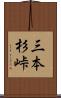 三本杉峠 Scroll