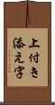 上付き添え字 Scroll