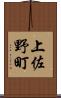 上佐野町 Scroll