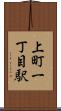 上町一丁目駅 Scroll