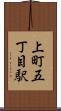 上町五丁目駅 Scroll