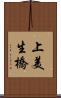 上美生橋 Scroll