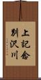 上記念別沢川 Scroll