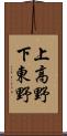 上高野下東野 Scroll