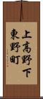 上高野下東野町 Scroll