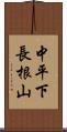 中平下長根山 Scroll
