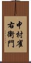 中村雀右衛門 Scroll