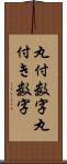 丸付数字 Scroll