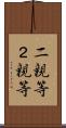 二親等 Scroll