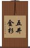 五井金杉 Scroll