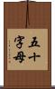 五十字母 Scroll