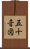 五十音図 Scroll