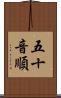 五十音順 Scroll