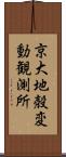 京大地殻変動観測所 Scroll