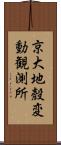 京大地殼変動観測所 Scroll