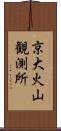 京大火山観測所 Scroll