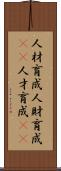 人材育成 Scroll