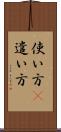 使い方(P) Scroll