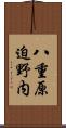 八重原迫野内 Scroll