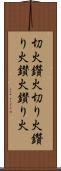 切火;鑽火;切り火;鑽り火;鑚火;鑚り火 Scroll