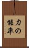 力の能率 Scroll