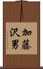 加藤沢男 Scroll